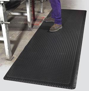 AirLift Diamond Plus Commercial Industrial Workplace AntiFatigue Traction Mat - Product Usage