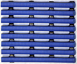 Safety Grid Sport - Wet Area Traction Mat - Indoor Outdoor Drainage Matting - Blue Closeup