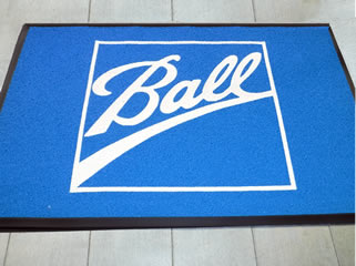 Logo Flow - Customized All Weather Logo Mat Product Closeup