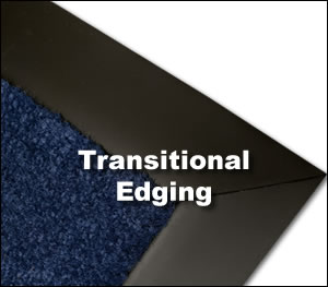 Custom Made Tradeshow Rug Transitional Edging