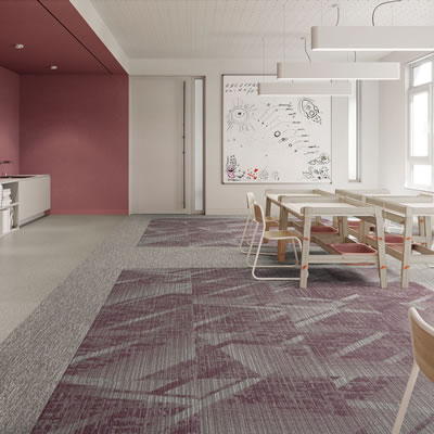 Googie Series Telejector Designer Carpet Tiles Product Image