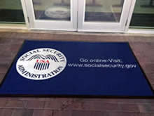 Custom Made Logo Mat Purchased On GSA Contract - Social Security Administration Tuscon Arizona