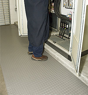 Safety Volt Diamond - Military Grade Switchboard Matting for High Voltage Equipment in Commercial Industrial Work Areas - Product Usage Safety Volt Diamond - Military Grade Switchboard Matting for High Voltage Equipment in Commercial Industrial Work Areas - Product Usage