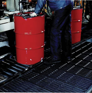 Tough Tred - All Rubber Grease Proof Drainage Traction Mat for Commercial Industrial Work Areas - Product Usage
