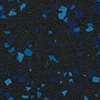 Compression King Rubber Gym Flooring - Mixed Blue Color Swatch