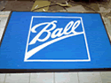 Custom Made AquaFlow Logo Mat Ball Industries of Broomfield Colorado