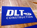 Custom Made AquaFlow Logo Mat DLT Construction of Las Vegas Nevada