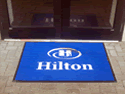 Custom Made AquaFlow Logo Mat Hilton Hotel of Secauacus New Jersey