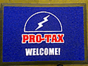 Custom Made AquaFlow Logo Mat Pro Tax of Manhattan New York