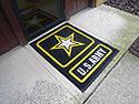 Custom Made AquaFlow Logo Mat US Army of Fort Dix New Jersey