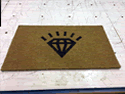 Custom Made Faux Coir Logo Mat Alison Lou Jewlers of New York City