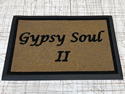 Custom Made Faux Coir Logo Mat Gypsy Soul of Georgia