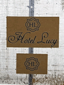 Custom Made Faux Coir Logo Mat Custom Made Faux Coir Logo Mat Hotel Lucy Granbury Texas