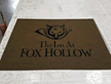 Custom Made Faux Coir Logo Mat Inn at Fox Hollow of Woodbury New York
