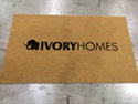 Custom Made Faux Coir Logo Mat Ivory Homes Salt Lake City Utah