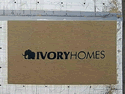 Custom Made Faux Coir Logo Mat Ivory Homes of North Salt Lake City Utah