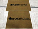 Custom Made Faux Coir Logo Mat Ivory Homes of North Salt Lake City Utah