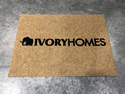 Custom Made FauxCoir Logo Mat Ivory Homes of St George Utah