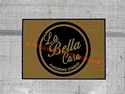 Custom Made Faux Coir Logo Mat La Bella Casa Flooring Studio of Pharr Texas