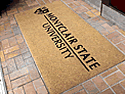 Custom Made Faux Coir Logo Mat Montclair State University of Essex County New Jersey 01