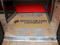 Custom Made Faux Coir Logo Mat Montclair State University of Essex County New Jersey 04