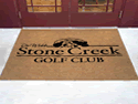 Custom Made Faux Coir Logo Mat Stone Creek Golf Club of Ocala Florida