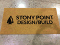 Custom Made Faux Coir Logo Mat Stone Point Design of Charlottesville Virginia