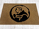 Custom Made Faux Coir Logo Mat The Blind Monk of West Palm Beach Florida