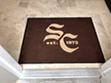 Custom Made Flocked Logo Mat Sugar Creek Golf Club of Sugarland Texas 03