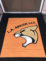 Custom Made Frontline Logo Mat Ainger Middle School of Rotunda West Florida