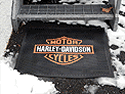 Custom Made Frontline Logo Mat Harley Davidson Motorcycles of Newark New Jersey