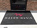 Custom Made Frontline Logo Mat Mason Music of Birmingham Alabama