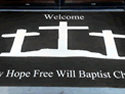 Custom Made Frontline Logo Mat New Hope Free Will Baptist Church of Joelton Tennessee