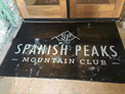 Custom Made Frontline Logo Mat Spanish Peaks Mountain Club of Big Sky Montana