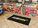 Custom Made Frontline Logo Mat Subway Sandwhich Shop of Cedar Grove New Jersey 01