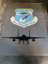 Custom Made Frontline Logo Mat US Air National Guard 144th Fighter Wing of Fresno ANG Base California