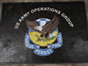 Custom Made Frontline Logo Mat US Army Operations Group of Fort Meade Maryland