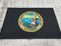 Custom Made Graphics Inset Logo Mat California Department of Corrections of Lancaster California 01