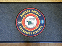 Custom Made Graphics Inset Logo Mat Dawson County Emergency Services