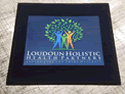 Custom Made Graphics Inset Logo Mat Loudon Holistic Health Partner of Leesburg Virginia