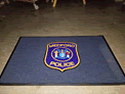 Custom Made Graphics Inset Logo Mat Medford Police Department of Burlington County New Jersey