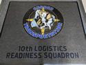 Custom Made Graphics Inset Logo Mat US Air Force 10th Logistics Readiness Squadron USAFA Colorado
