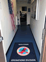 Custom Made Graphics Inset Logo Mat US Coast Guard Aviation Logistics of Elizabeth City North Carolina