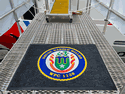 Custom Made Graphics Inset Logo Mat US Coast Guard Cutter Harold Miller of Galveston Texas