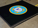 Custom Made Graphics Inset Logo Mat US Coast Guard of Groton Connecticut