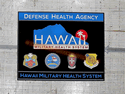 Custom Made Graphics Inset Logo Mat US Defense Health Agency Hawaii Military Healthcare System of JBPHH Hawaii