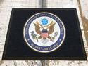 Custom Made Graphics Inset Logo Mat US Department of State US Embassy of Dublin Ireland