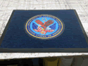 Custom Made Graphics Inset Logo Mat US Department of Veterans Affairs Alabama National Cemetery of Montevello Alabama