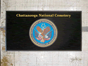 Custom Made Graphics Inset Logo Mat US Department of Veterans Affairs Cemetery of Chatanooga Tennessee
