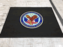 Custom Made Graphics Inset Logo Mat US Department of Veterans Affairs Fort Sheridan National Cemeterey of Highland Park Illinois